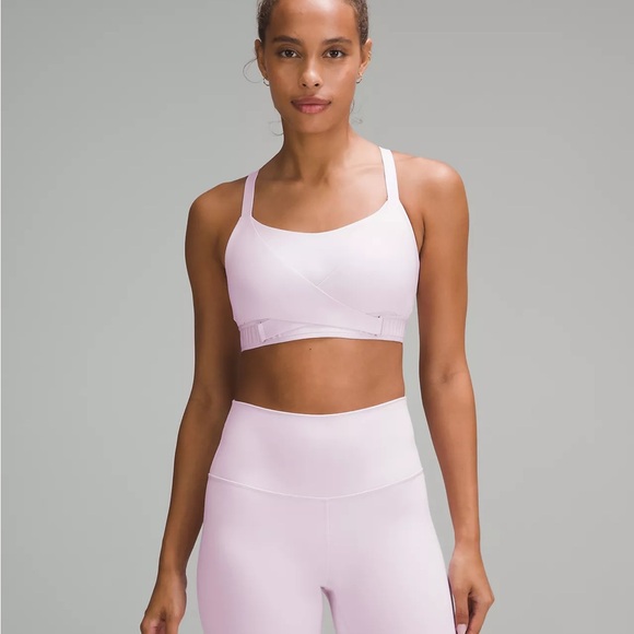 lululemon athletica Other - Lululemon Super-Soft Adjustable Recovery Pink Bra Medium